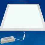 фото Светильник ULP-6060 40W/4000K IP54 CLIP-IN WHITE Светильник светодиодный потолочный встраиваемый. Белый свет (4000K). Корпус белый. В комплекте с и/п. Алюминий. ТМ Uniel.