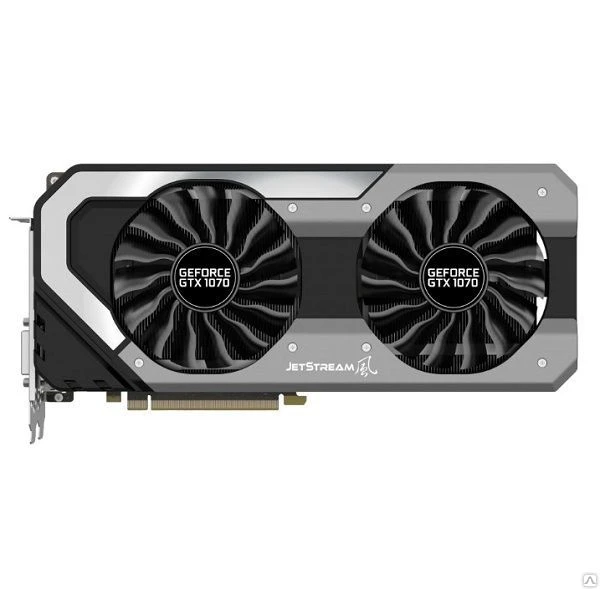 Фото Видеокарта GeForce GTX1070 8192Mb Palit PA-GTX1070 JETSTREAM 
8G, 1506/8000