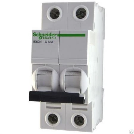 Фото Выключатель автоматический 2п 20А С 6кА iK60N Acti9 Schneider Electric