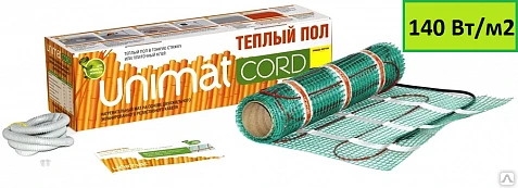 Фото Теплый пол UNIMAT CORD P 140-0,5-5,0 0,7 кВт