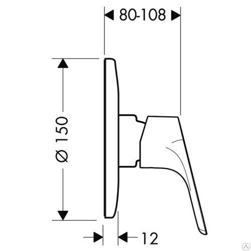 Фото Hansgrohe Focus E2 31967000 Смеситель для душа Hansgrohe