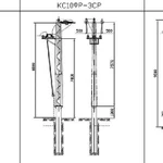 фото Опора ЛЭП стальная из гнутого профиля КС10ФРА-3СР