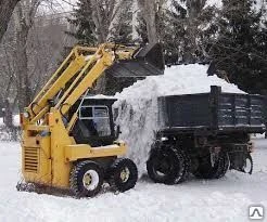 Фото Аренда мини погрузчика для уборки снега