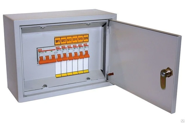 Фото Осветительный щиток с выключателем ОЩВ-6 (63А/16А) 220х300х120мм