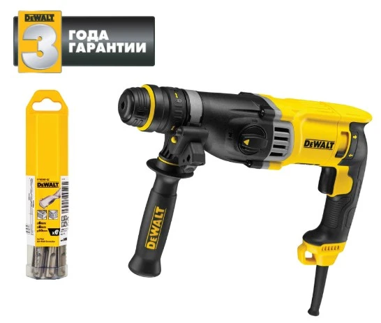 Фото Перфоратор 900 Вт 3-х режимный 3,2 Дж SDS-Plus DeWalt KD25143KB-KS