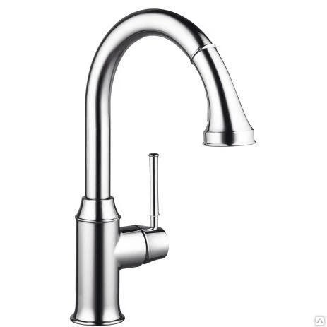 Фото Смеситель HANSGROHE Тalis Classic для кухни с вытягивающим душем, 14863000