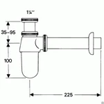 фото Hansgrohe сифон для раковины 52053000