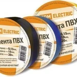 фото Изолента ПВХ 0,13*15мм Черная 20м TDM