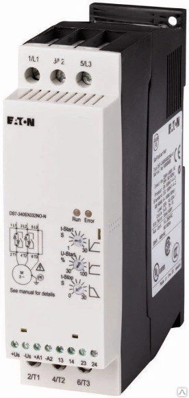 Фото DS7-342SX032N0-N Устройство плавного пуска 32А 15 кВт, 220V AC/DC Eaton