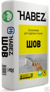 Фото ХАБЕЗ-ШОВ Шпаклевка для заделки швов ПГП и ГКЛ ( 25 кг. )