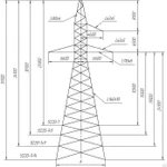 фото Опора металлическая 2П220-2Т-5.0 промежуточная Серия 3.407.2-145