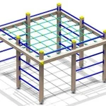 фото Гимнастический городок L 2,5 x B 1,4 x H 2,4