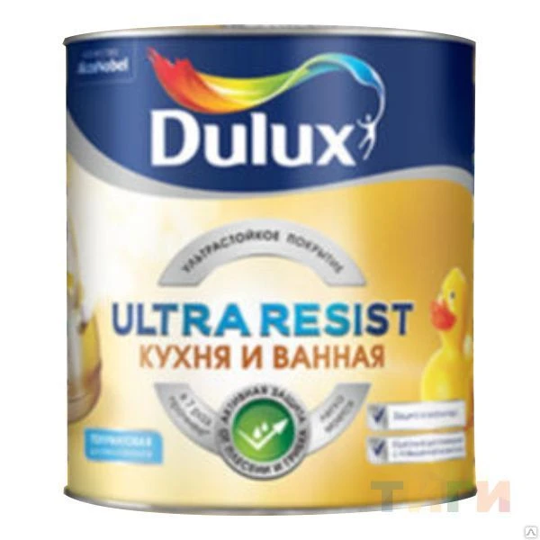 Фото Краска Dulux UR Кухня и Ванная 2,5л (BW)