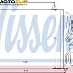 фото Конденсатор, кондиционер NISSENS 94247 Конденсер RE Safrane 92 95