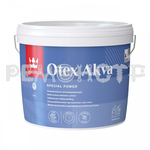 Фото Грунт  0.9л TIKKURILA OTEX AKVA (3) зз (под заказ) П