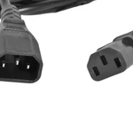 Фото №3 Шнур питания R-10-Cord-C13-C14-3 C13-С14 проводник. 3х1кв.мм 3м 220В 10А черн. Rem 892858