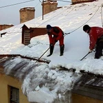 фото Очистка кровли от снега, наледи и сосулек