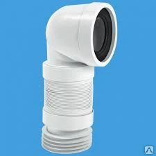 Фото Труба фановая M`AL 260-540 мм 90 гр WC-CON8F