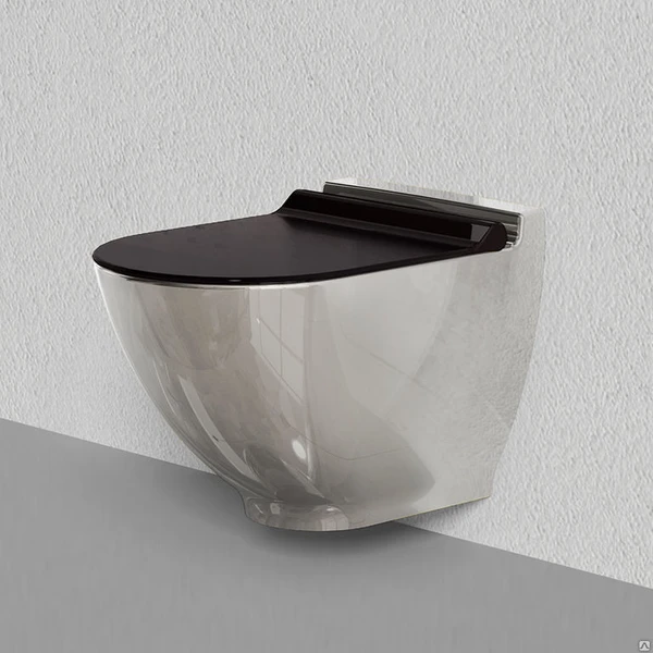 Фото Унитаз W/H WC PAN (CONCEALED FIXING) WITH BIDET (Платиновый)