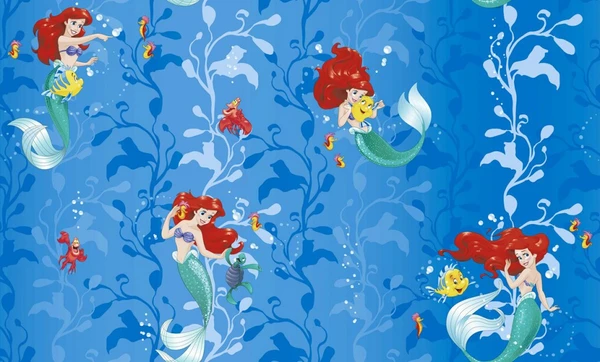 Фото Обои виниловые на флизелиновой основе Disney The Little Mermaid 10*1,06м E-D-004 Erismann