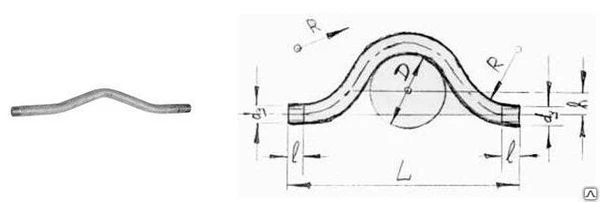 Фото Обводная скоба под приварку Д 15