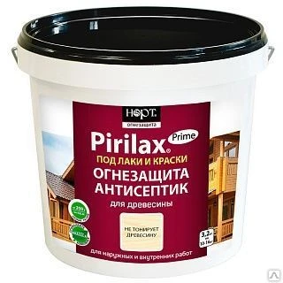 Фото Пирилакс Prime (Огнезащитная пропитка антисептик) для древесины 10 кг