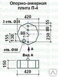 фото Опорно-анкерная плита П-4