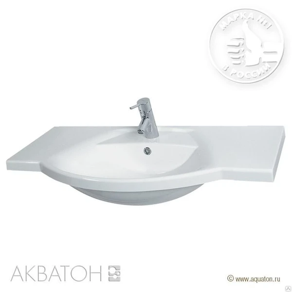 Фото Раковина Лацио 95 см белая Акватон 1A702031LC010 Aquaton