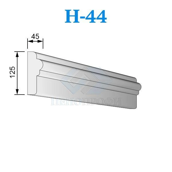 Фото Фасадные наличники из пенопласта (пенополистирола) Н-44, ПСБ-С-25Ф. Фасадный декор из пенопласта