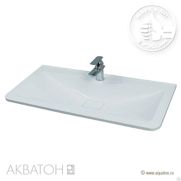 Фото Раковина Сиена М 900 белая Акватон 1A70623KSN010 Aquaton