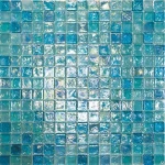 фото Мозаика Elada Luster Glass M8LА342 голубой микс 32.7x32.7