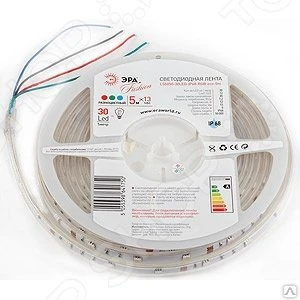 Фото Лента светодиодная Эра LS5050-30LED-IP68-RGB-eco-5m