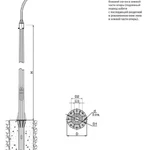 фото Опора несиловая гранёная ОНО 5м