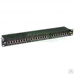 фото Экранированная патч панель 19" 1U 24xRJ-45/Krone, кат 5e, Exalan+