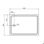 фото Душевой поддон Cezares Tray-A-AH-90х80 см акриловый