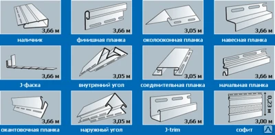 Фото Планка J - TRIM (цветной)