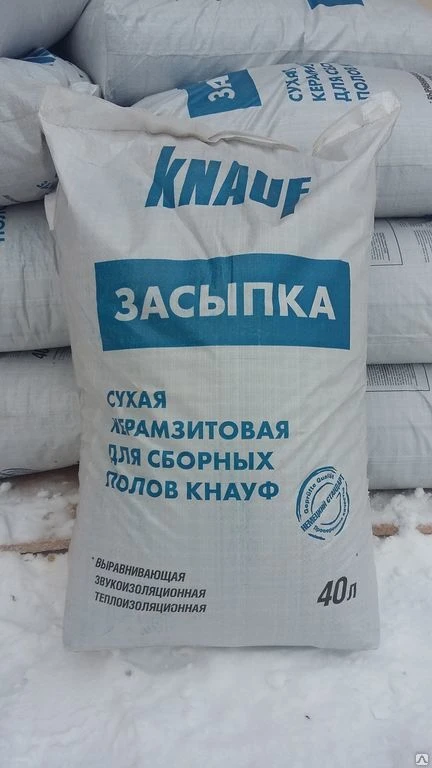 Фото Засыпка керамзитовая KNAUF 0.5 фракция 40 литров