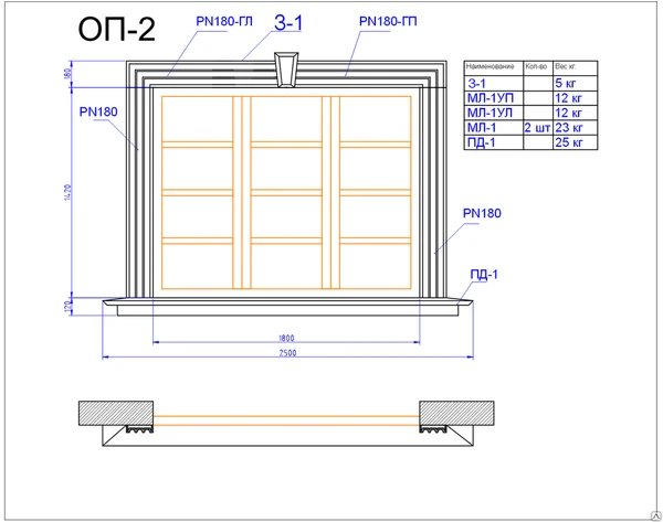 Фото Обрамление окна ОП-02