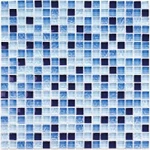 фото Мозаика BONAPARTE Blue Drops 300х300 стеклянная