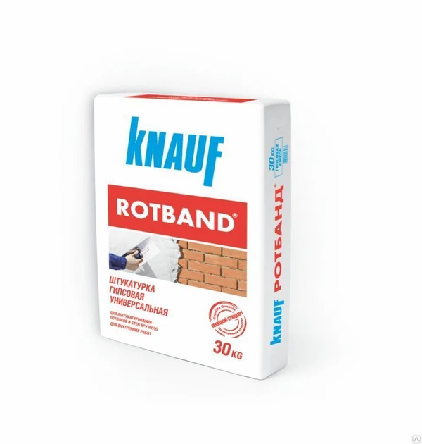 Фото Штукатурка гипсовая Knauf Rotband (Ротбанд) 30 кг.