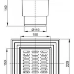 фото Душевой трап AlcaPlast APV13