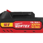 Фото №3 Батарея аккумуляторная Wortex CBL 1820-1, 18 В, 2 Ач, индикатор заряда, обрезиненный корпус