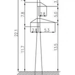 фото Промежуточная опора ЛЭП 110 Кв - 3П110-1-8.5