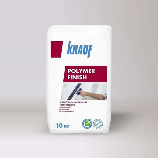 Фото Шпатлевка финишная полимерная Polymer Finish белая 10кг KNAUF