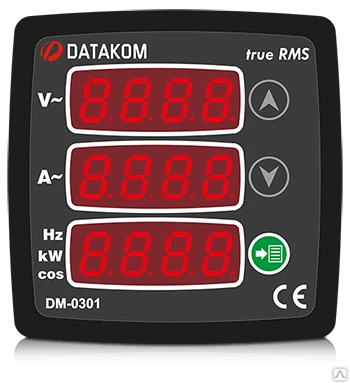 Фото DM-0301 72x72 Однофазный цифровой мультиметр (3 дисплея)