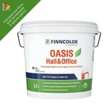 фото Краска для стен и потолков Finncolor Oasis Hall&Office глубокоматовая, база C, 2.7л