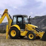 фото Планировка экскаватором погрузчиком KOMATSU WB93R-2