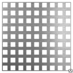фото Лист перфорированный с квадратными отверстиями