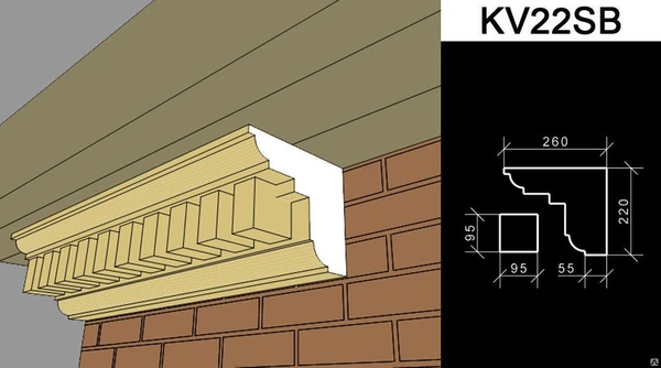 Фото Венчающий карниз KV22SB