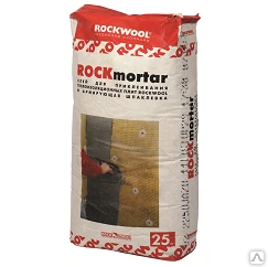 Фото Клеевая и армирующая смесь ROCKWOOL ROCKmortar (РОКмортар, 25 кг/уп)